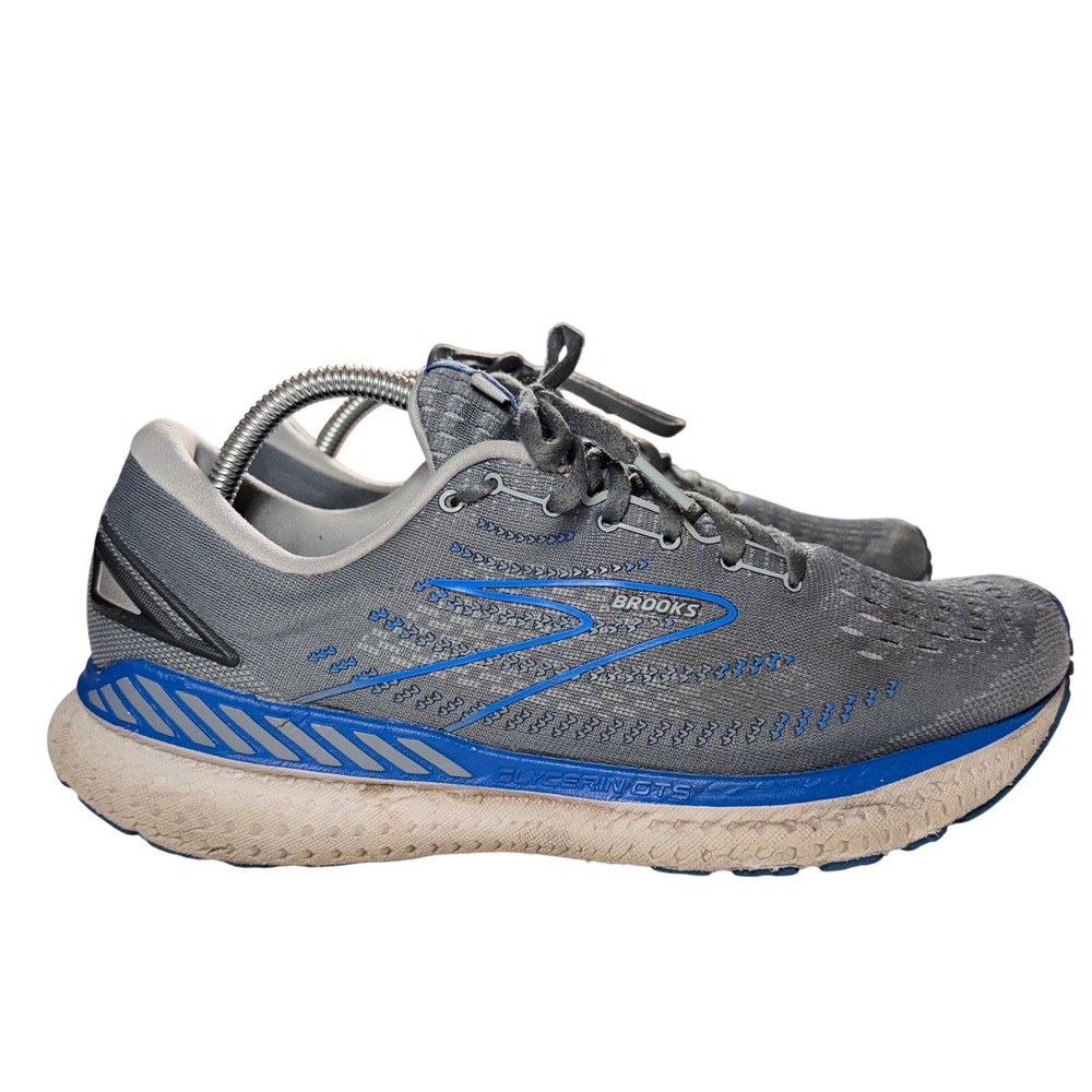Brooks Glycerin GTS 19 Men's Running Shoes Grey Blue Size‎ 10 D 1103571D095